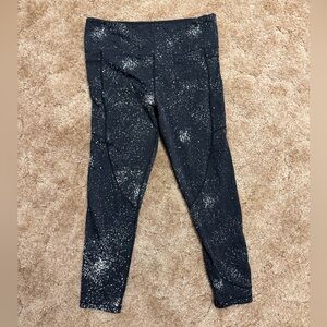 Zyia Black and White Speckled Leggings